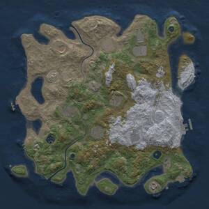 Thumbnail Rust Map: Procedural Map, Size: 3850, Seed: 974867318, 16 Monuments