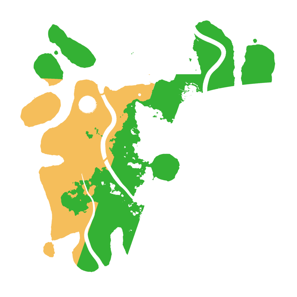 Biome Rust Map: Procedural Map, Size: 3000, Seed: 1406439624