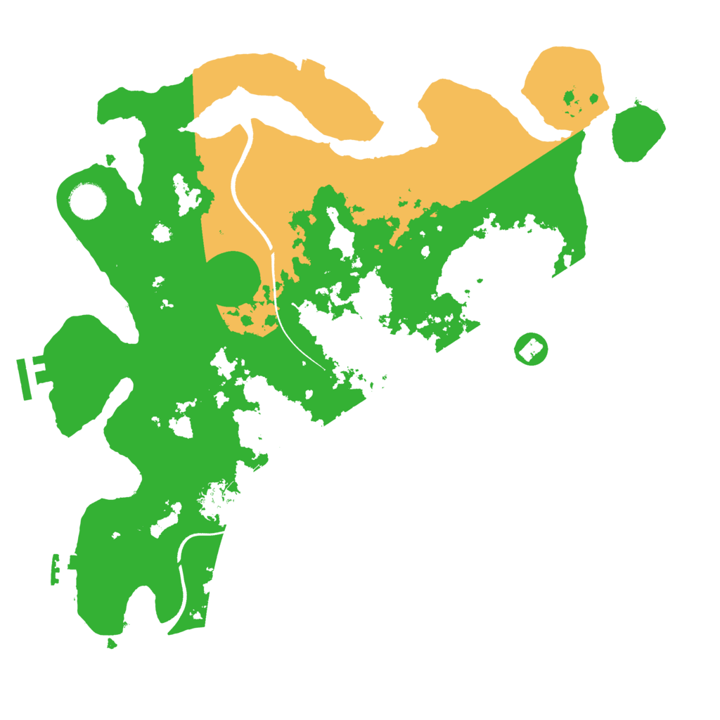 Biome Rust Map: Procedural Map, Size: 3500, Seed: 1633692564