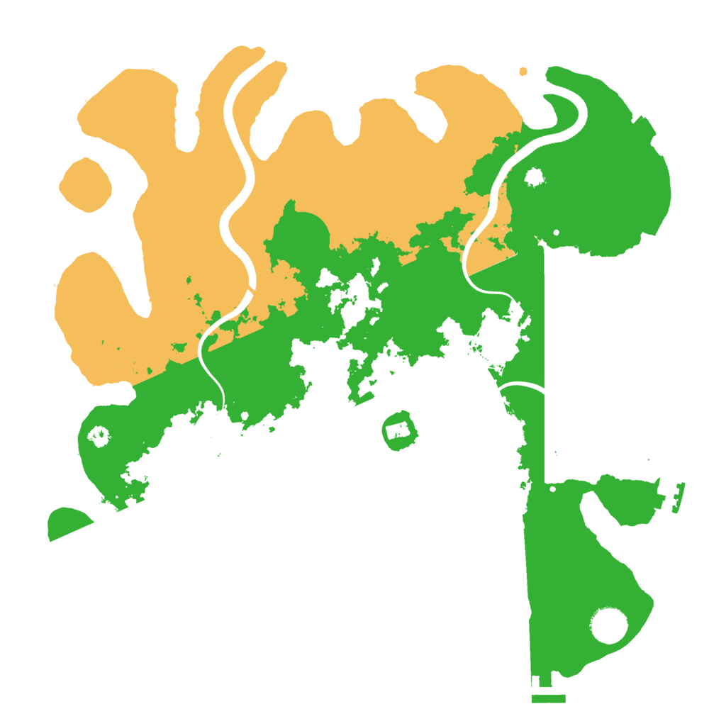 Biome Rust Map: Procedural Map, Size: 3500, Seed: 1076447676