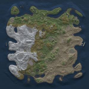 Thumbnail Rust Map: Procedural Map, Size: 4250, Seed: 1268157709, 19 Monuments