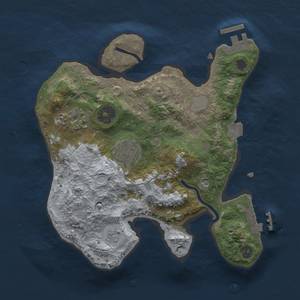 Thumbnail Rust Map: Procedural Map, Size: 2500, Seed: 145789, 9 Monuments