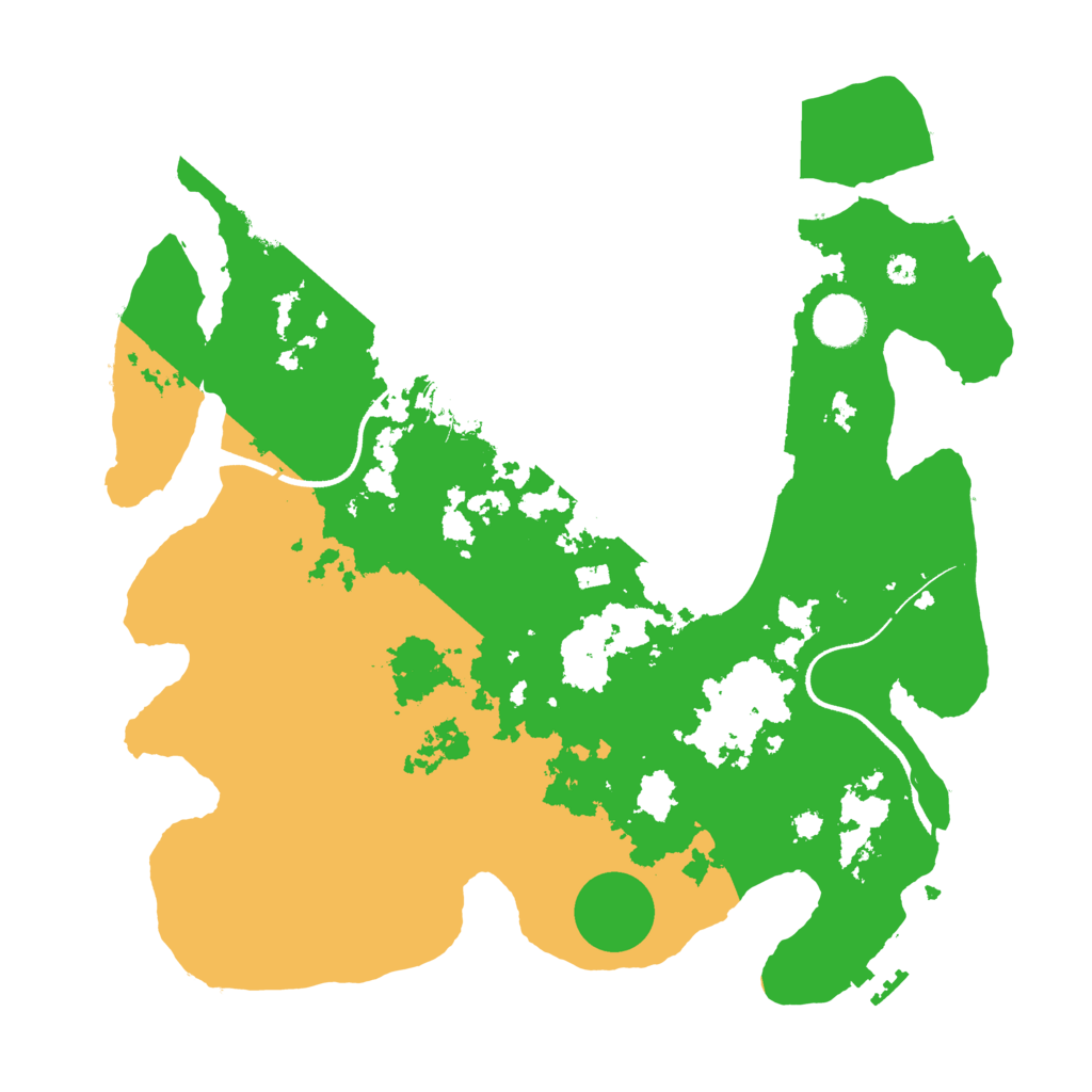 Biome Rust Map: Procedural Map, Size: 3600, Seed: 12719391