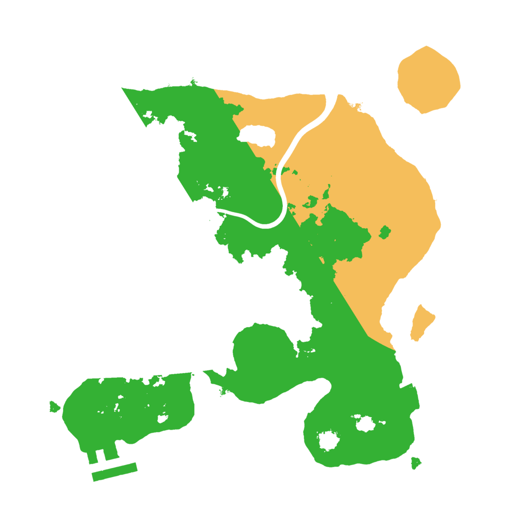 Biome Rust Map: Procedural Map, Size: 2300, Seed: 270624