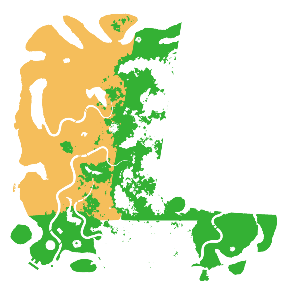 Biome Rust Map: Procedural Map, Size: 5250, Seed: 1959585414