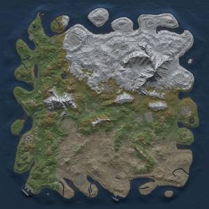 Thumbnail Rust Map: Procedural Map, Size: 5250, Seed: 1430700191, 19 Monuments