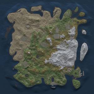 Thumbnail Rust Map: Procedural Map, Size: 4120, Seed: 767113, 19 Monuments