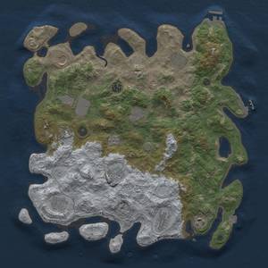 Thumbnail Rust Map: Procedural Map, Size: 4000, Seed: 1596387677, 19 Monuments