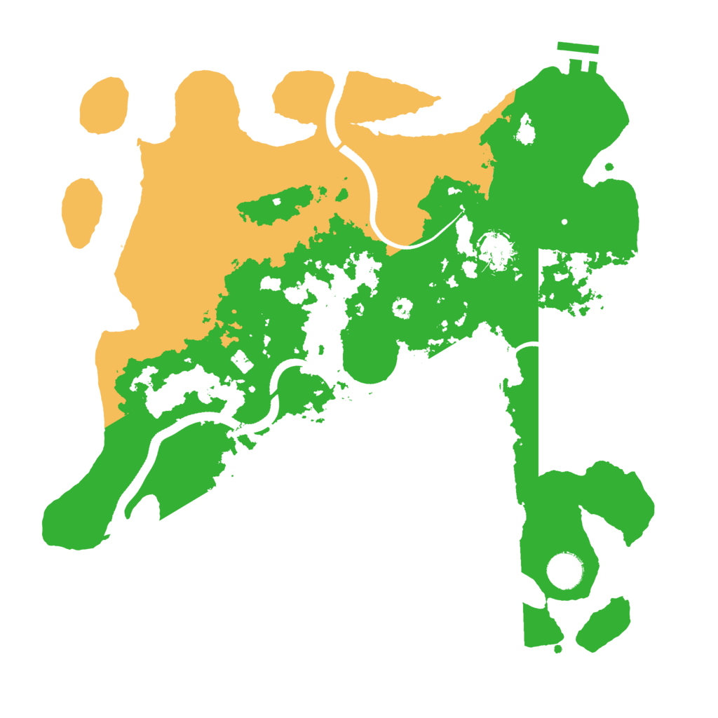 Biome Rust Map: Procedural Map, Size: 3500, Seed: 993746997