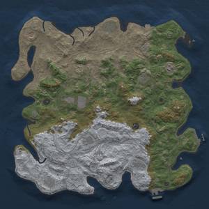 Thumbnail Rust Map: Procedural Map, Size: 4500, Seed: 1797203007, 19 Monuments