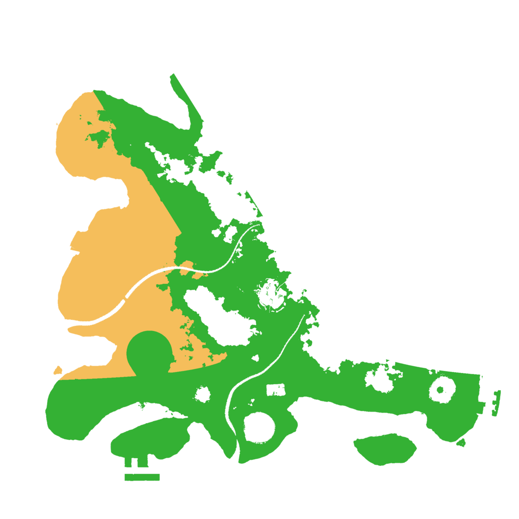 Biome Rust Map: Procedural Map, Size: 3000, Seed: 7362184