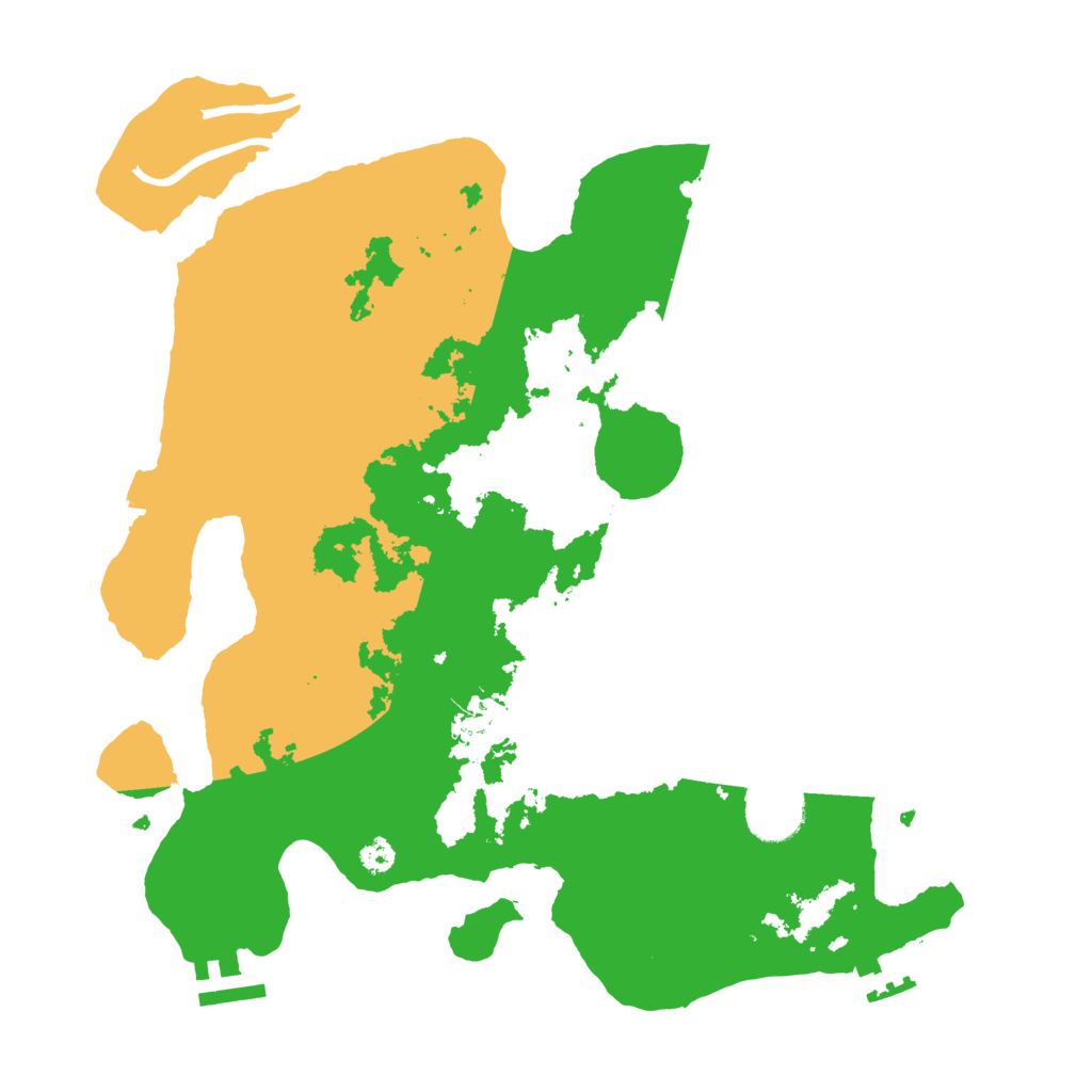 Biome Rust Map: Procedural Map, Size: 3300, Seed: 384548617