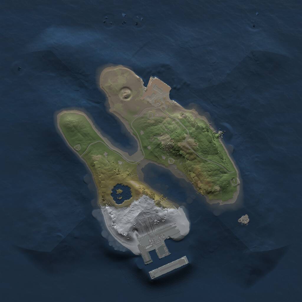 Rust Map: Procedural Map, Size: 1500, Seed: 572697811, 2 Monuments