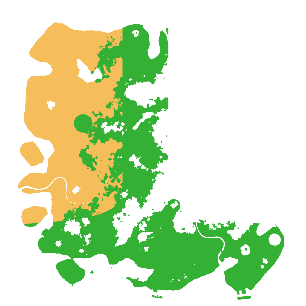 Biome Rust Map: Procedural Map, Size: 4500, Seed: 1869071853