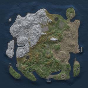 Thumbnail Rust Map: Procedural Map, Size: 3500, Seed: 283952202, 14 Monuments