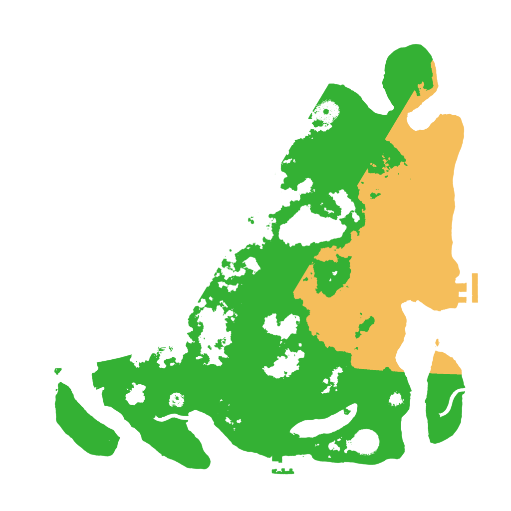 Biome Rust Map: Procedural Map, Size: 3500, Seed: 283952202