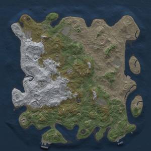 Thumbnail Rust Map: Procedural Map, Size: 4500, Seed: 169123, 19 Monuments