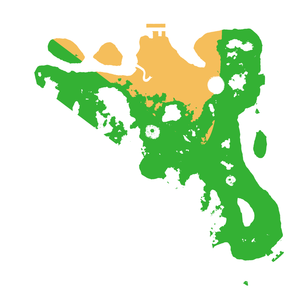 Biome Rust Map: Procedural Map, Size: 3200, Seed: 8140297