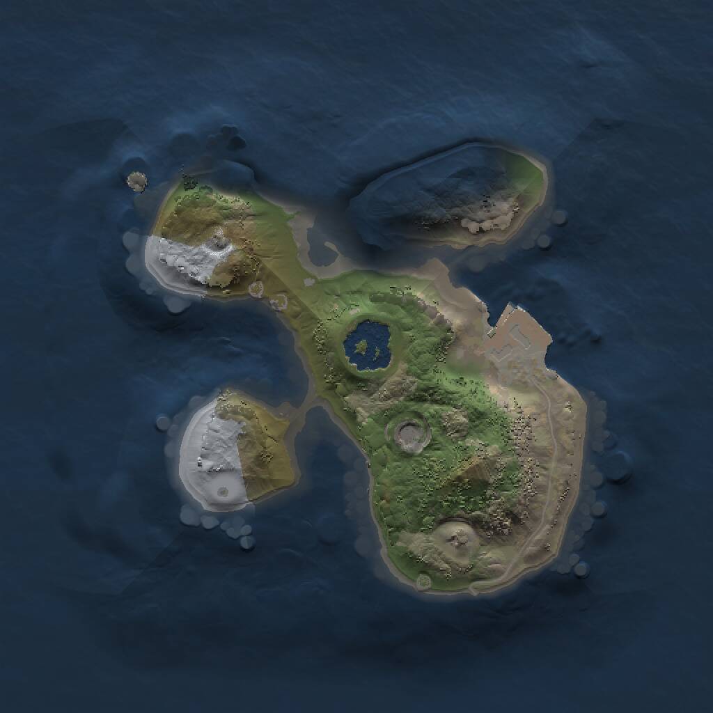 Rust Map: Procedural Map, Size: 1450, Seed: 152406468, 1 Monuments