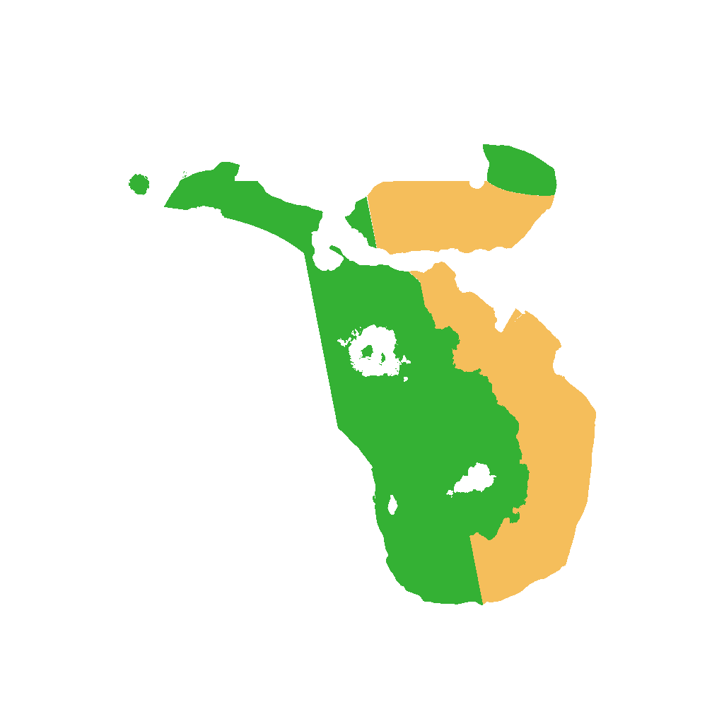 Biome Rust Map: Procedural Map, Size: 1450, Seed: 152406468