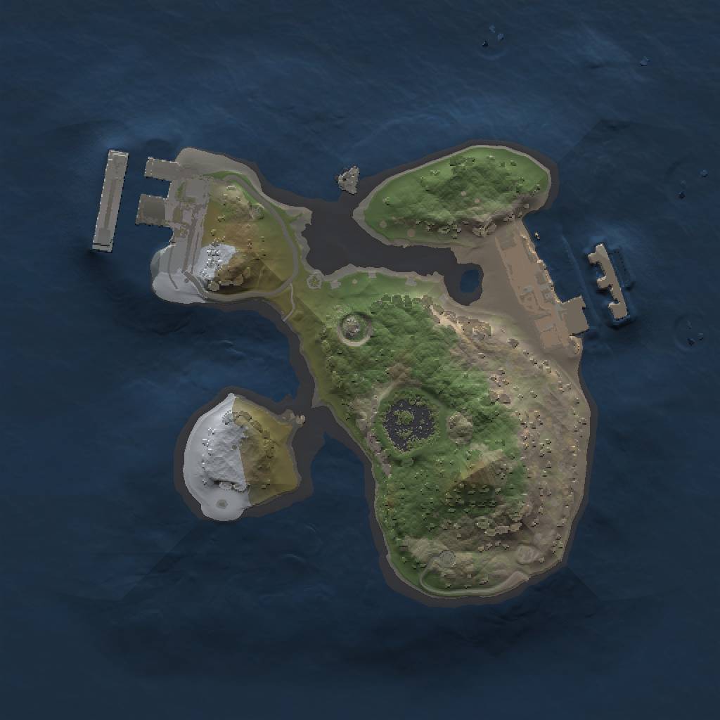 Rust Map: Procedural Map, Size: 1450, Seed: 152406468, 5 Monuments