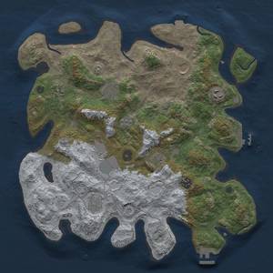 Thumbnail Rust Map: Procedural Map, Size: 3750, Seed: 865129366, 17 Monuments