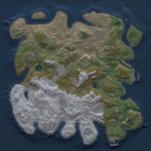 Thumbnail Rust Map: Procedural Map, Size: 3750, Seed: 865129366, 16 Monuments