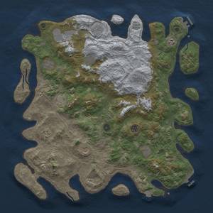 Thumbnail Rust Map: Procedural Map, Size: 4500, Seed: 31950122, 19 Monuments