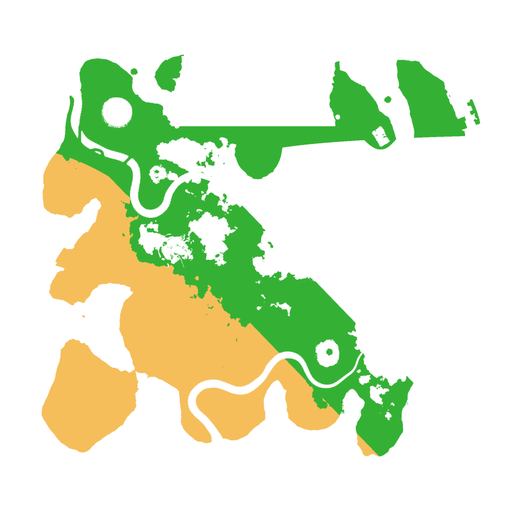 Biome Rust Map: Procedural Map, Size: 3000, Seed: 40074