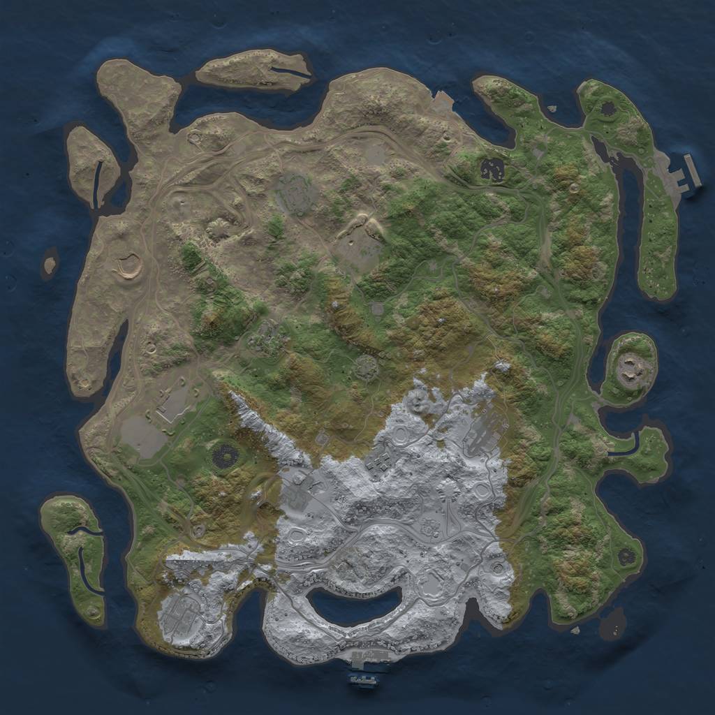 Rust Map: Procedural Map, Size: 4250, Seed: 1572105451, 19 Monuments