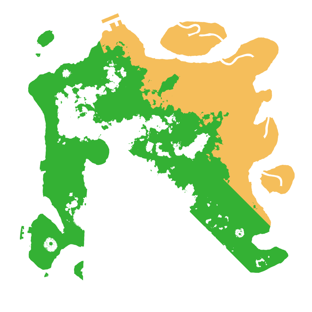 Biome Rust Map: Procedural Map, Size: 3500, Seed: 1992302838