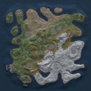 Thumbnail Rust Map: Procedural Map, Size: 3500, Seed: 254280, 17 Monuments