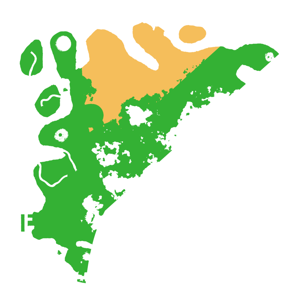 Biome Rust Map: Procedural Map, Size: 3500, Seed: 254280