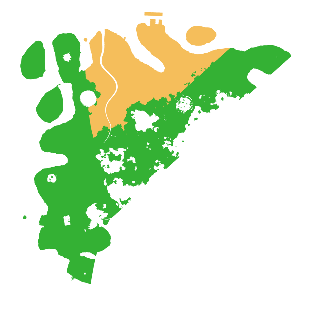 Biome Rust Map: Procedural Map, Size: 3500, Seed: 254280