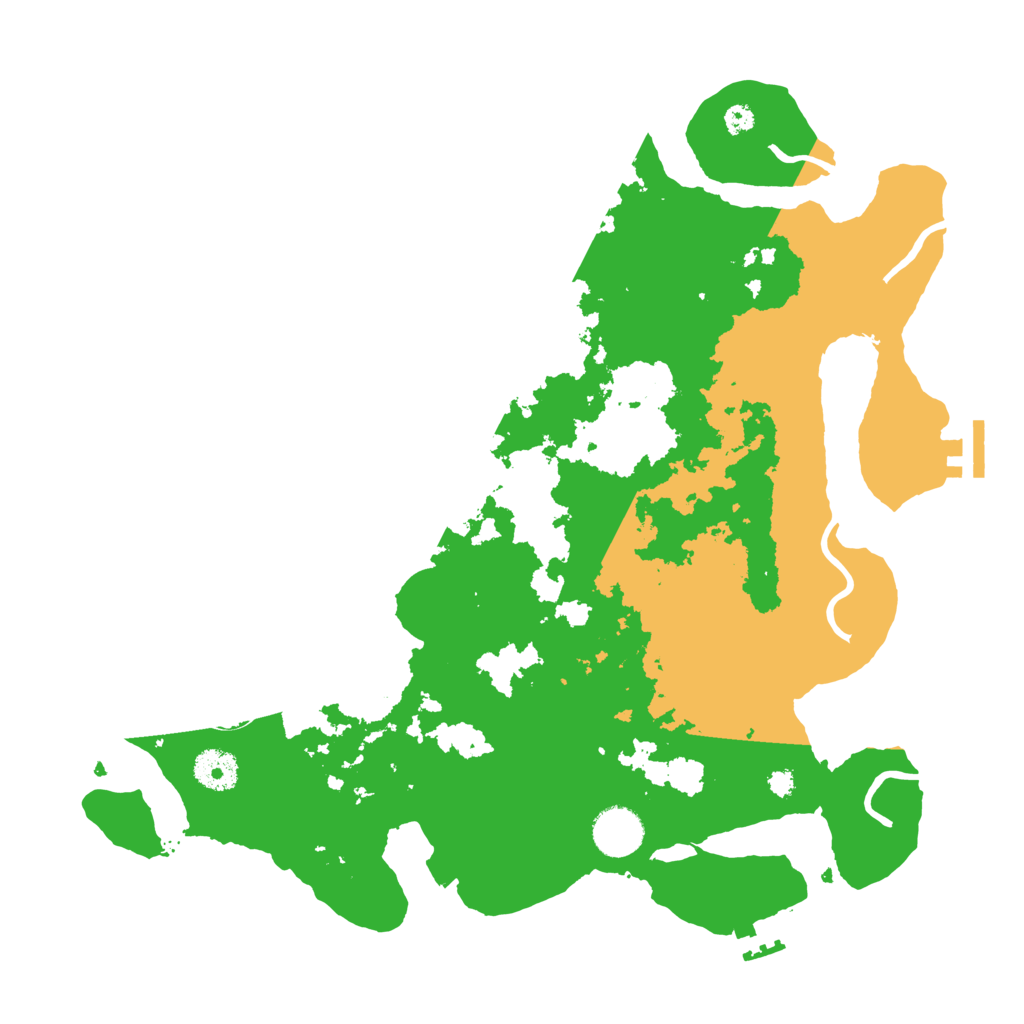 Biome Rust Map: Procedural Map, Size: 3600, Seed: 990298