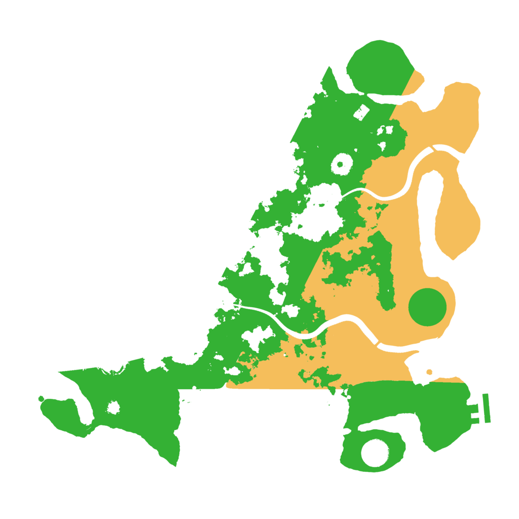 Biome Rust Map: Procedural Map, Size: 3600, Seed: 990298
