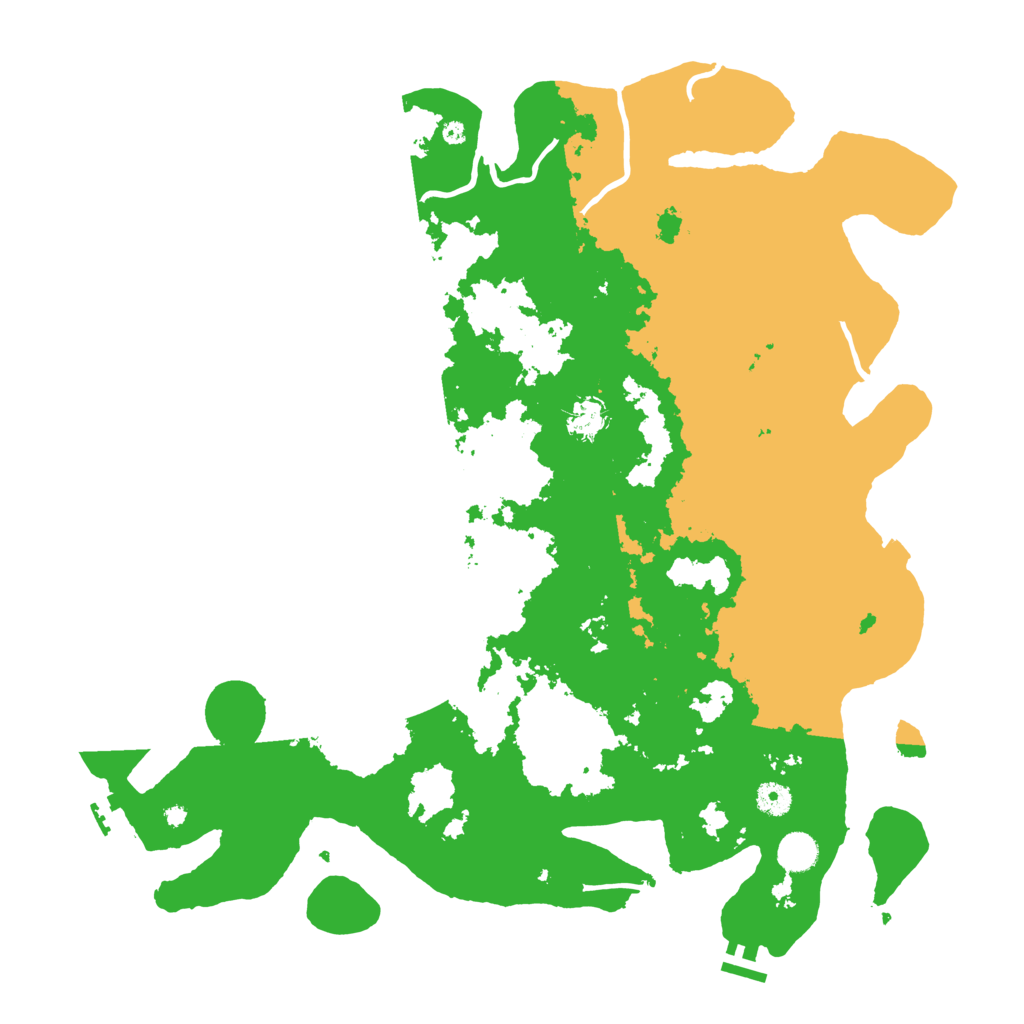Biome Rust Map: Procedural Map, Size: 4500, Seed: 1823841858