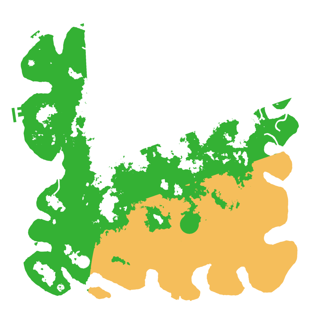 Biome Rust Map: Procedural Map, Size: 4500, Seed: 15467