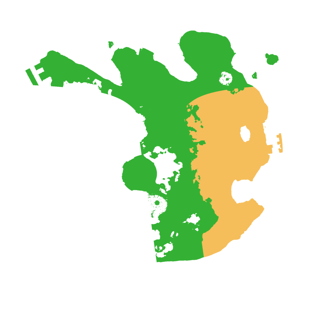 Biome Rust Map: Procedural Map, Size: 2500, Seed: 20247748