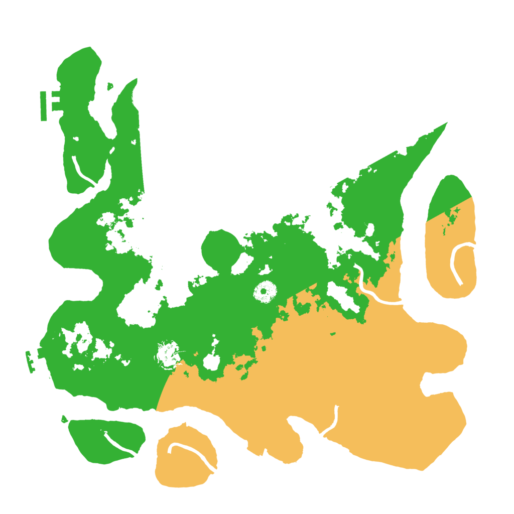 Biome Rust Map: Procedural Map, Size: 3500, Seed: 657220382