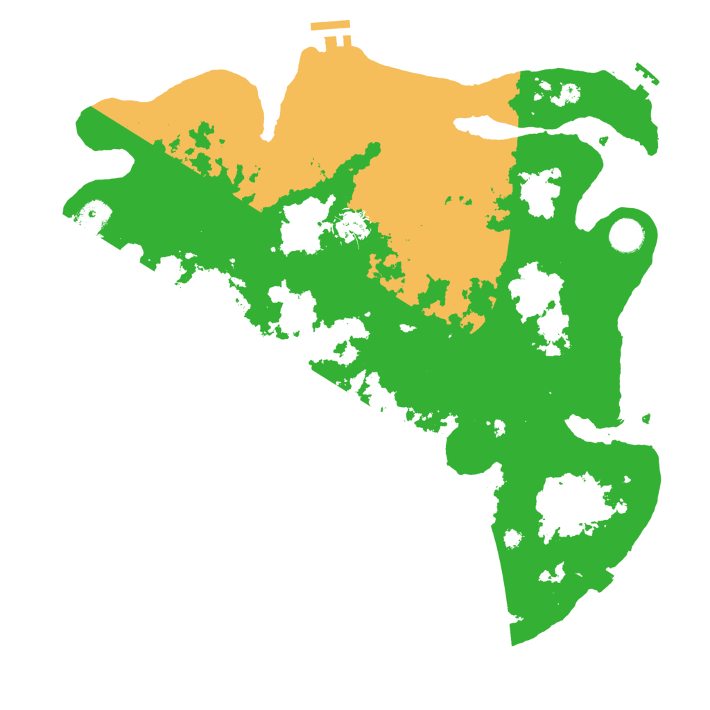 Biome Rust Map: Procedural Map, Size: 3650, Seed: 15330228