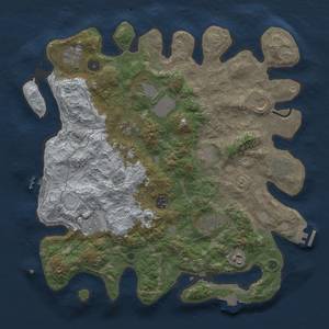 Thumbnail Rust Map: Procedural Map, Size: 4000, Seed: 731241644, 19 Monuments