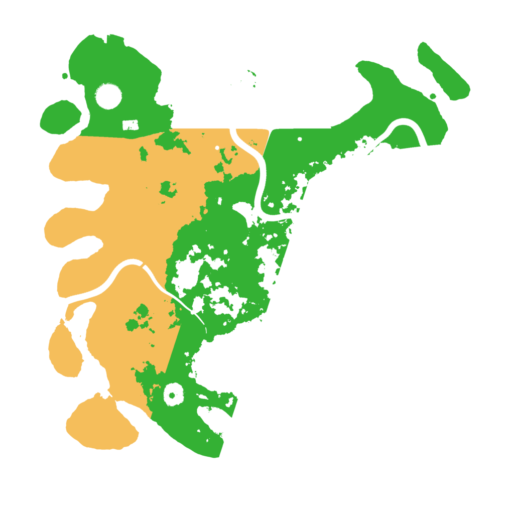 Biome Rust Map: Procedural Map, Size: 3500, Seed: 90144547