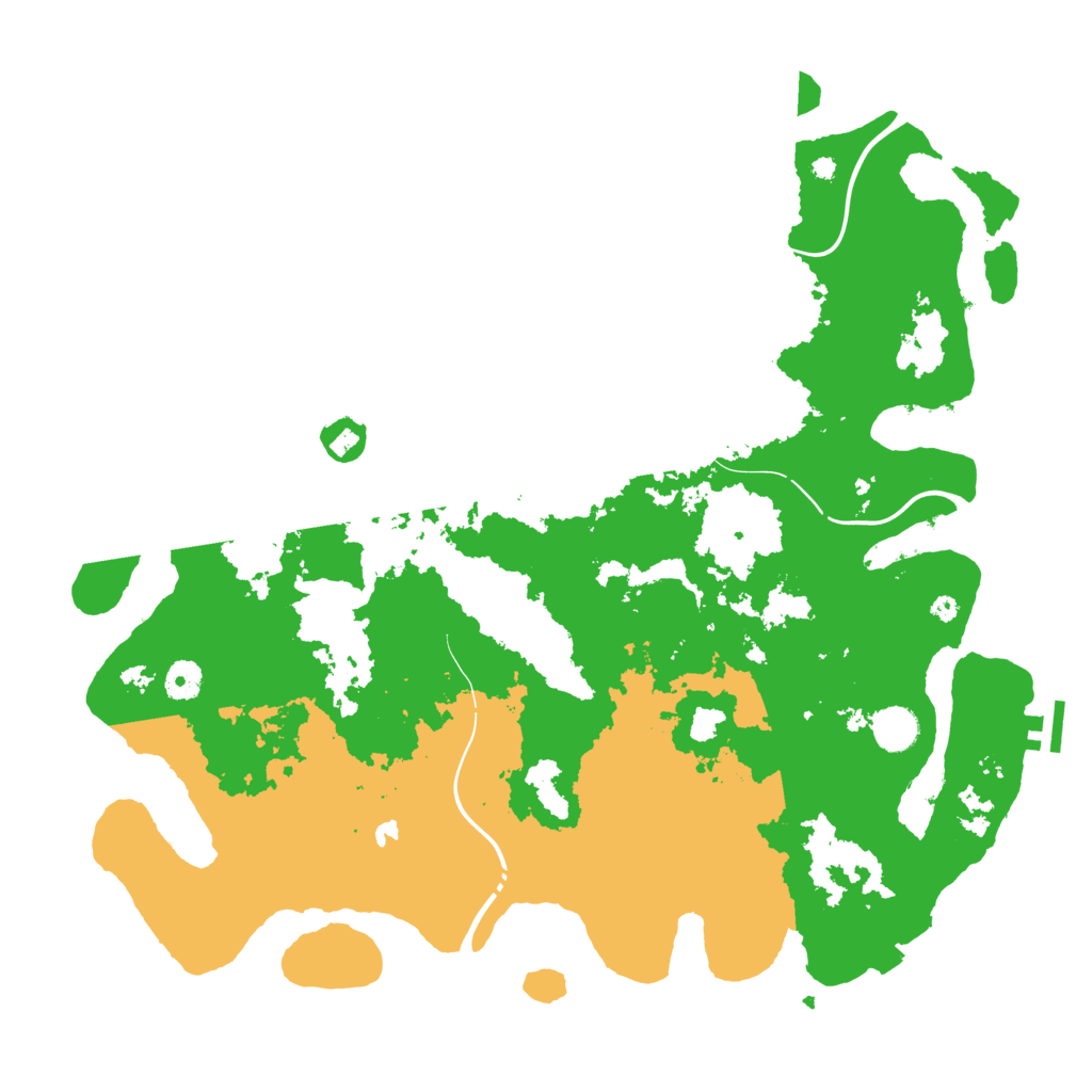 Biome Rust Map: Procedural Map, Size: 4250, Seed: 16553