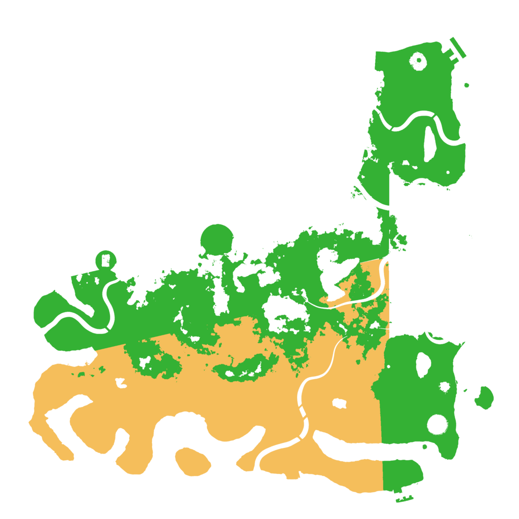 Biome Rust Map: Procedural Map, Size: 4500, Seed: 1890046916