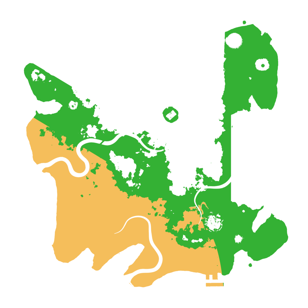 Biome Rust Map: Procedural Map, Size: 3500, Seed: 569503450