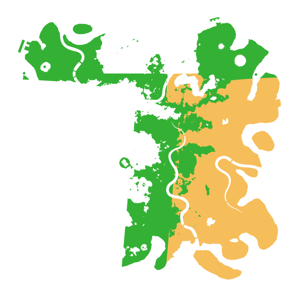 Biome Rust Map: Procedural Map, Size: 4500, Seed: 1999215891