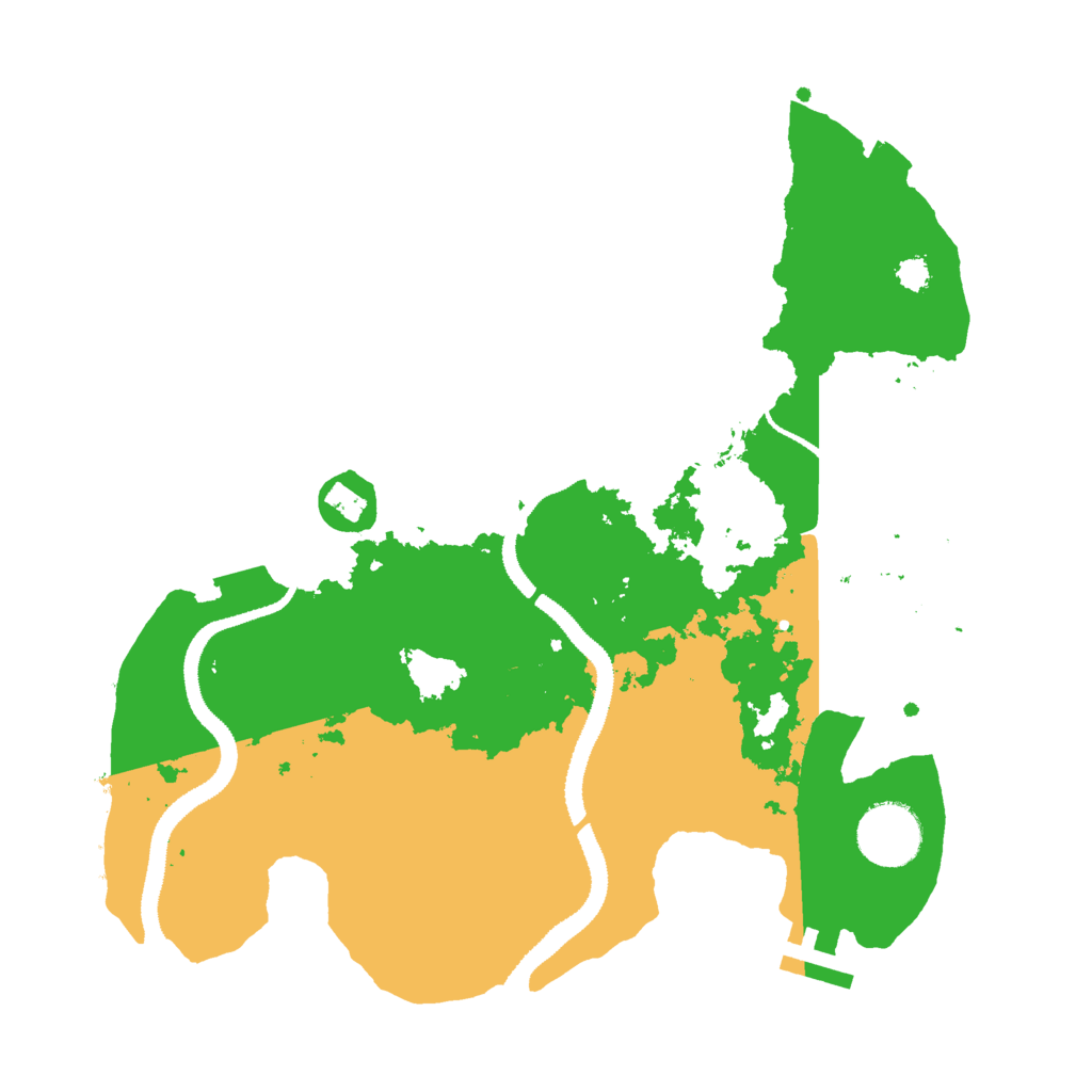 Biome Rust Map: Procedural Map, Size: 3000, Seed: 411659474