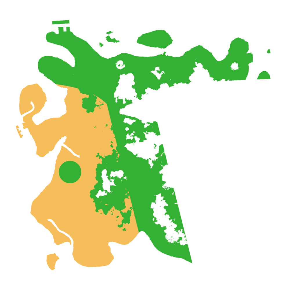 Biome Rust Map: Procedural Map, Size: 3500, Seed: 1764950930