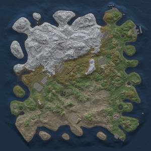 Thumbnail Rust Map: Procedural Map, Size: 4250, Seed: 1145144079, 19 Monuments